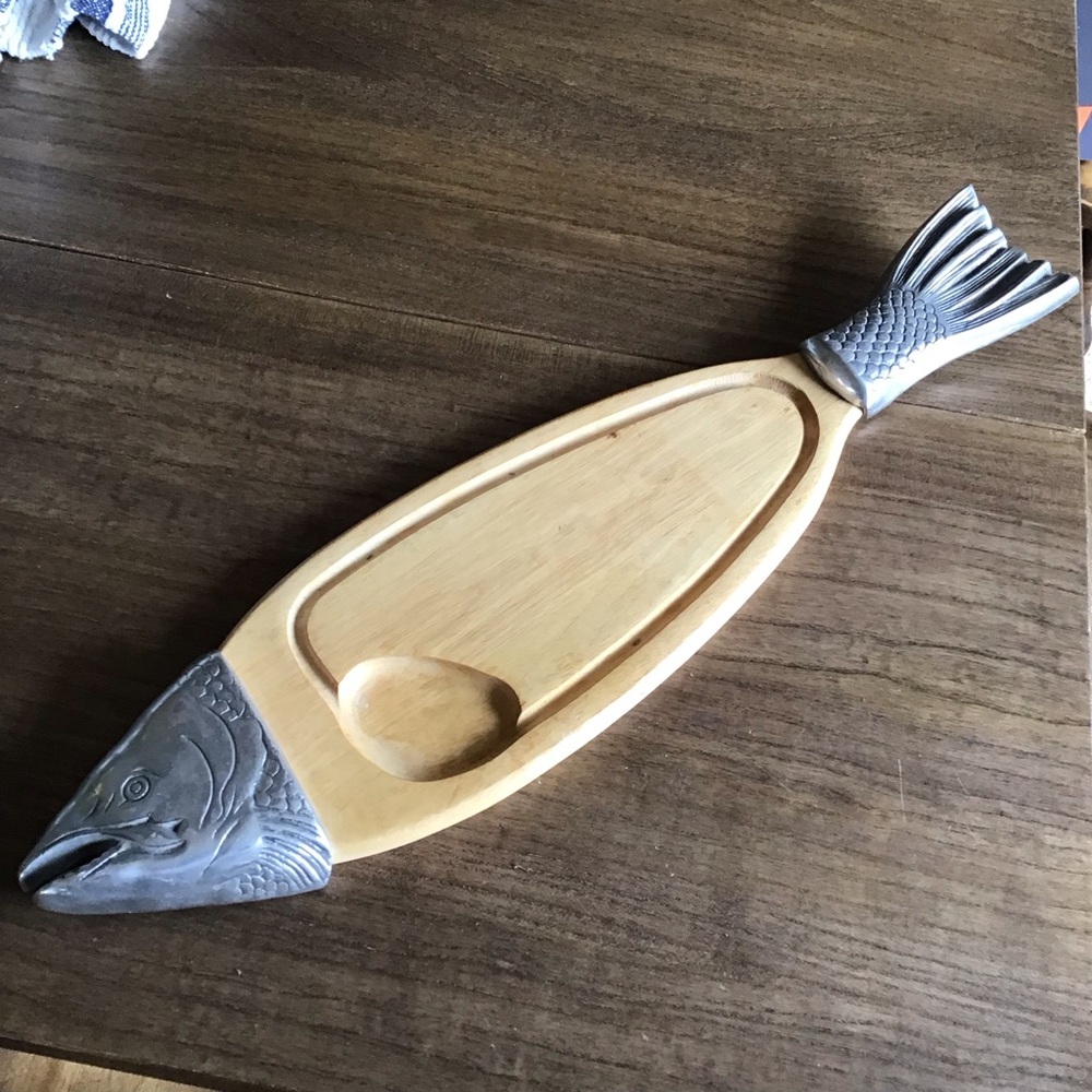 NEW Vintage Macy’s Fish Serving Tray, Thailand